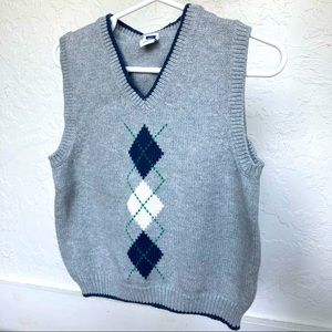 🐃EUC- Janie & Jack Argyle Sweater Vest